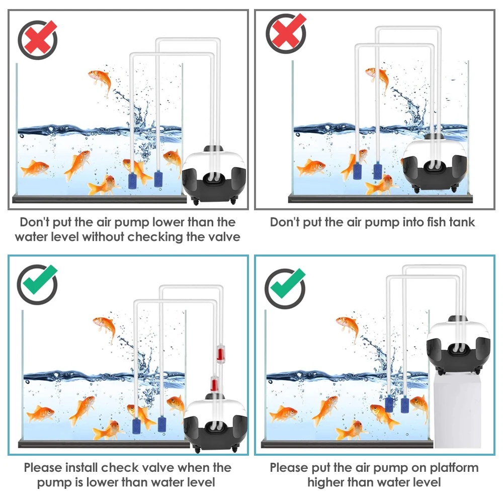 Manufacturer Europe Standard Oxygen Pump For Fish Tank Adjustable Aquarium Air Pump Super Silent Fish Tank Oxygen Pump