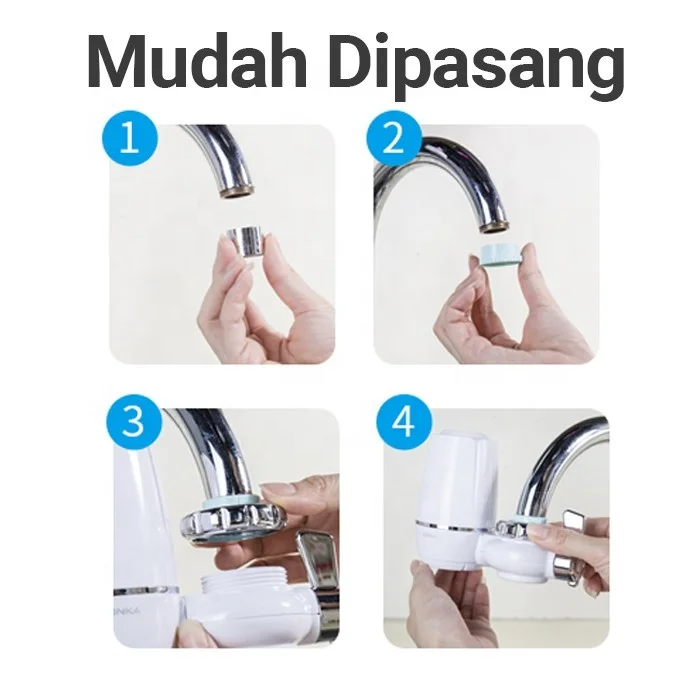 Hot Sale Home Use Easy Install ABS Water Filter System Water Treatment Filter with Ceramic Carbon Filter Cartridge