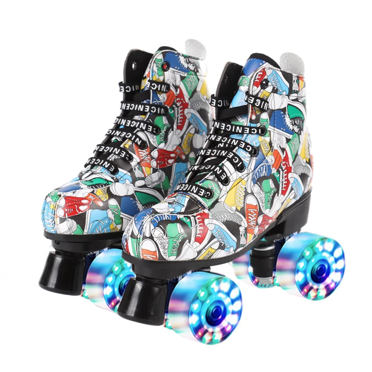 big wheel skates entry four wheels skate led roller skates 4 wheels