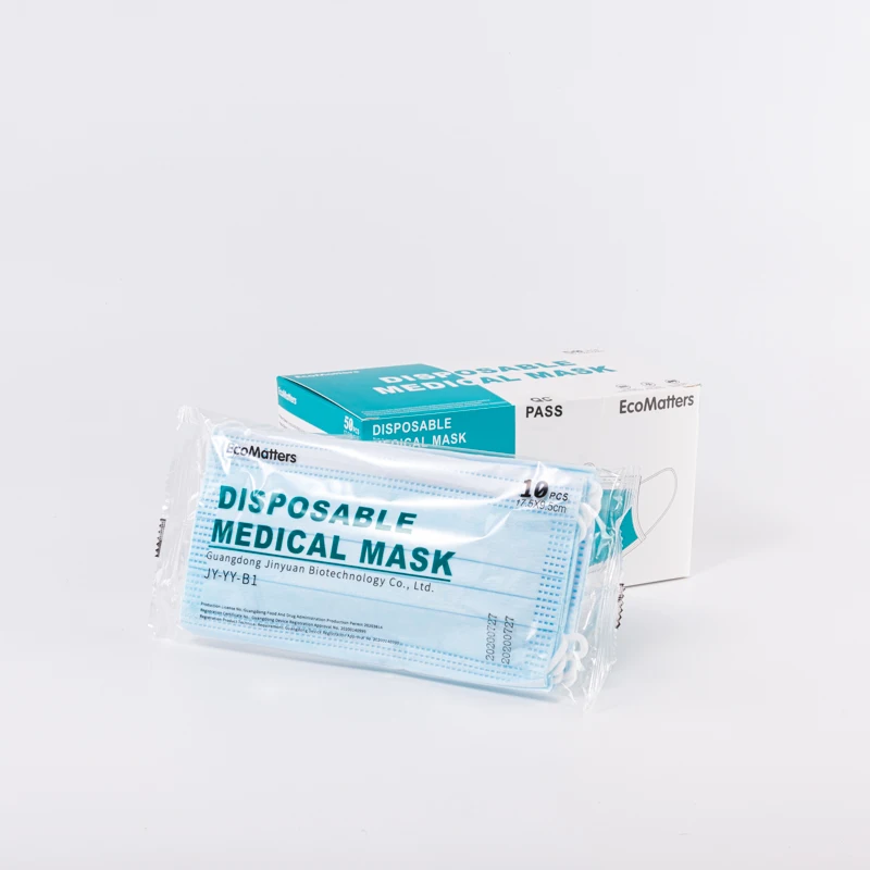  Белая списка одноразовая медицинская маска Тип iir трехслойная Heng De Face Shield с сертификатом CE