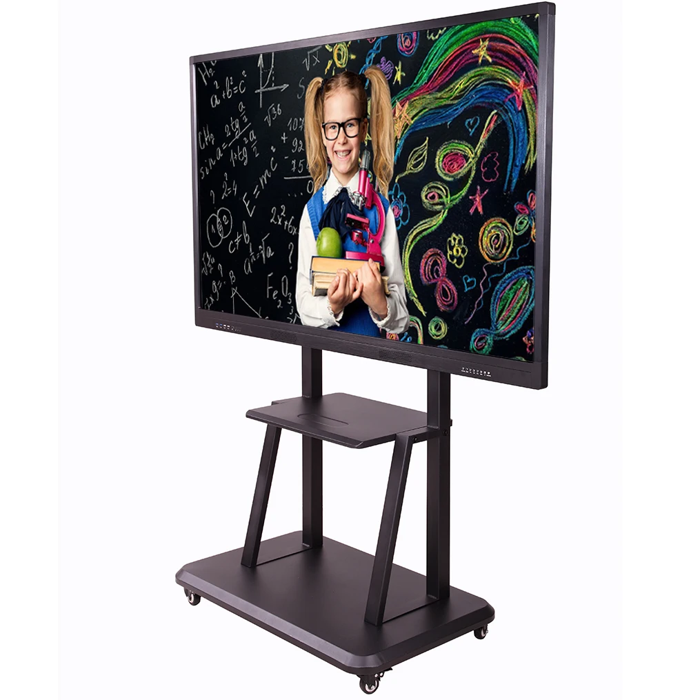 SHUGUAN Wall Mounted Meeting Board Interactive Display Digital Smart Whiteboard for Conference Room