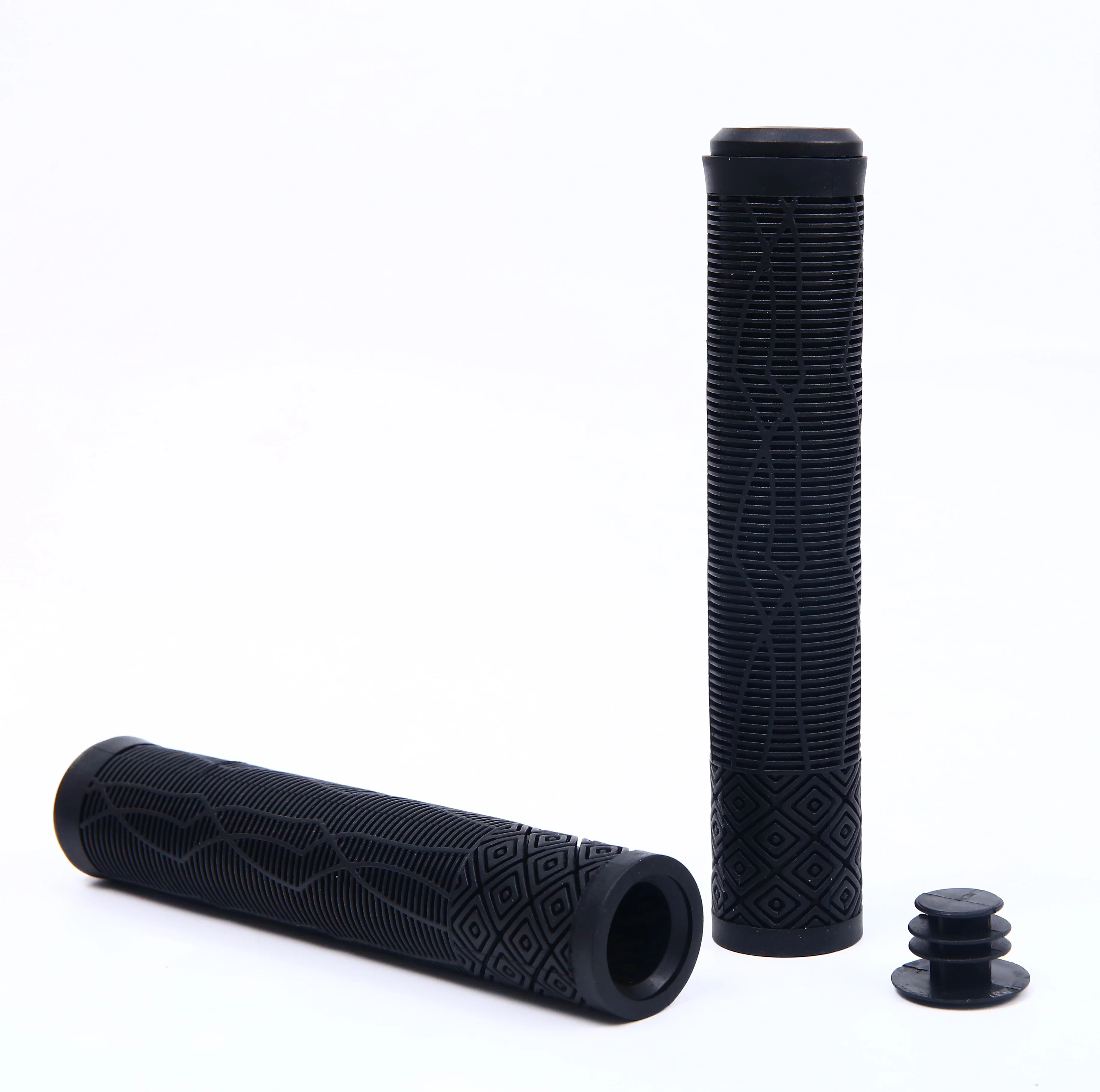 KMOTION TPE colorful Non-lock  2 mix color soft MTB  part anti skid mountain bicycle grips