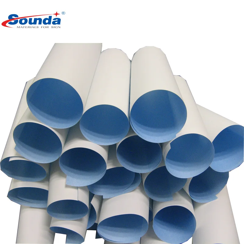 120g digital printing adverserting blue back paper