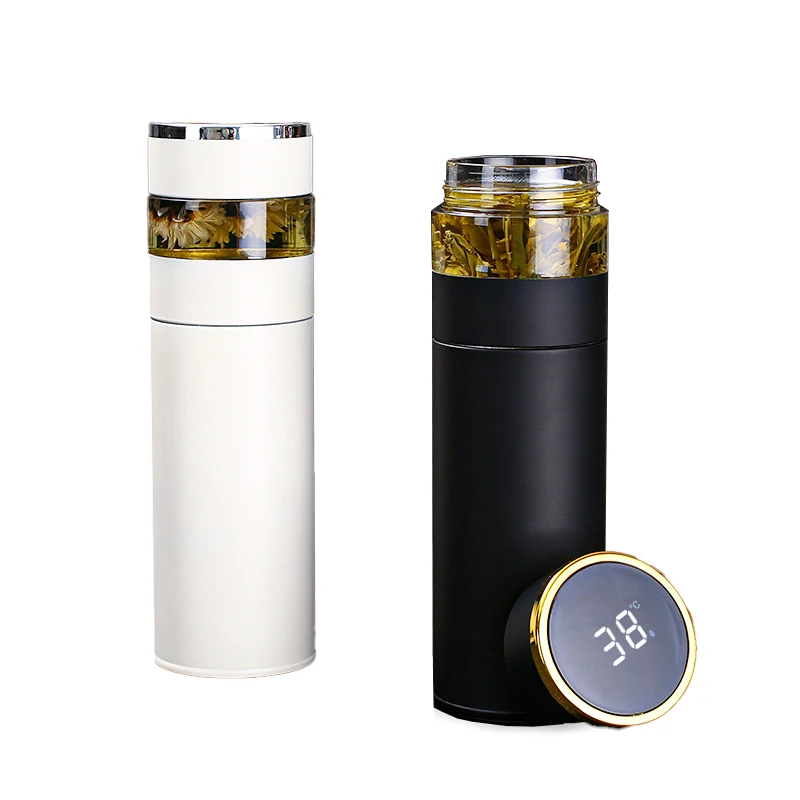 Newly 350ml Stainless Steel Smart Vacuum Insulated Water Bottle Thermos With LED Temperature Display for Business Gift Box