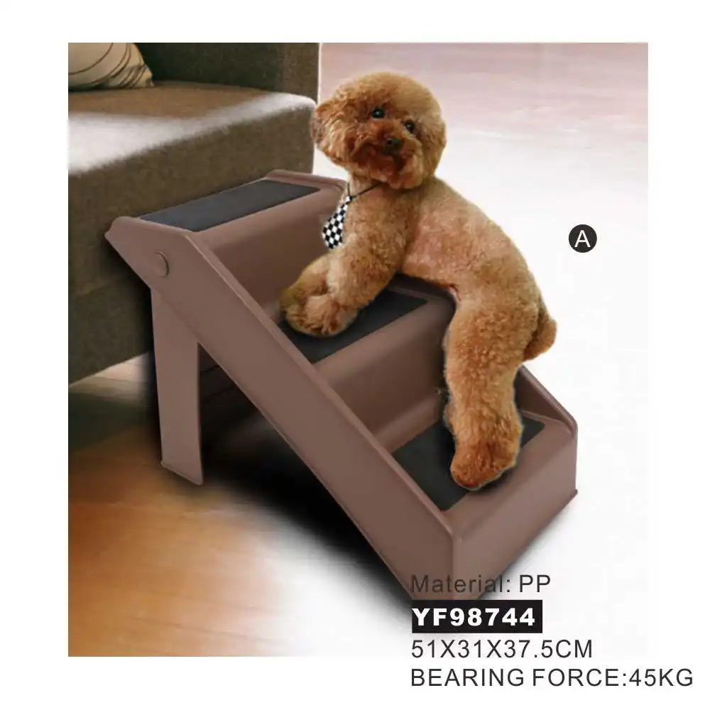 Plastic 3 Steps for Bed Pet Steps Stairs High Quality Furniture Dog Stairs Foldable