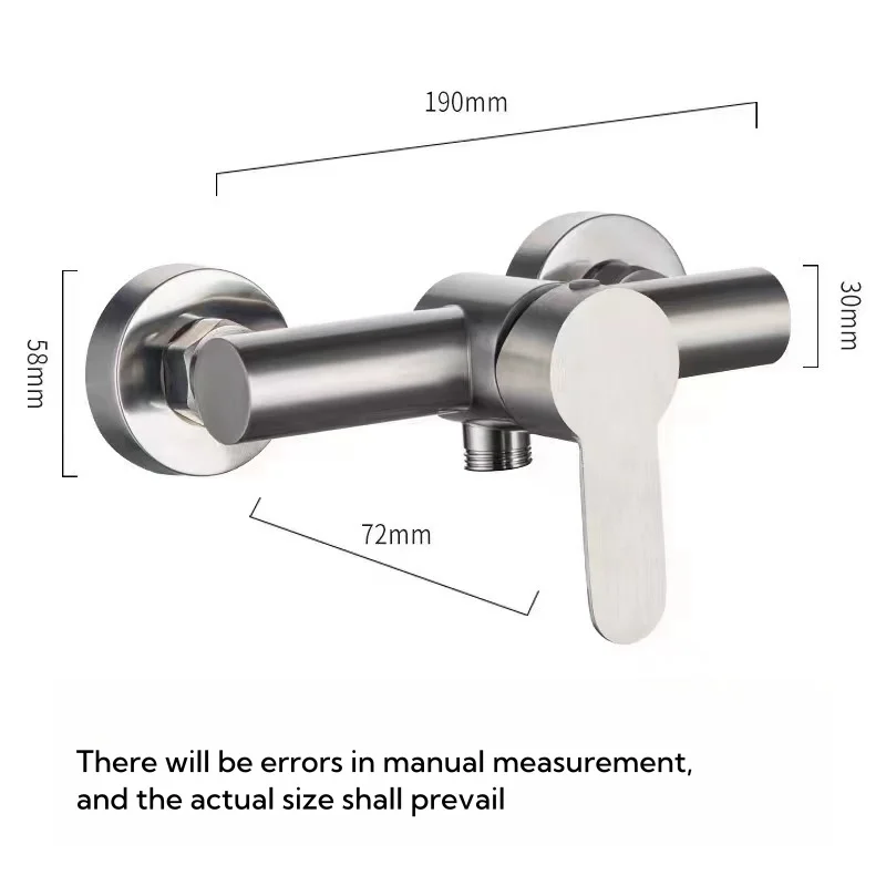 Cheap Price Brushed Nickle Shower Mixer Faucet Modern Bathroom SUS 304 Wall Mount Shower Faucets Mixers