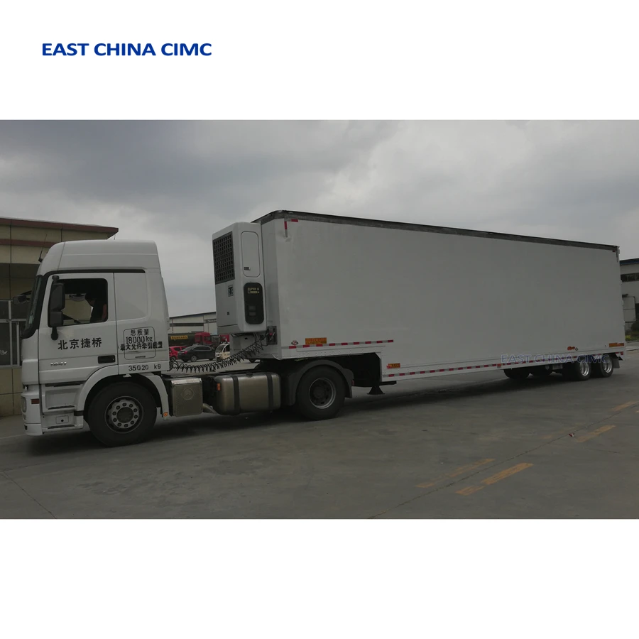 New 40ft 45ft 48ft Freezer Truck Trailer For Perishable Goods Transport