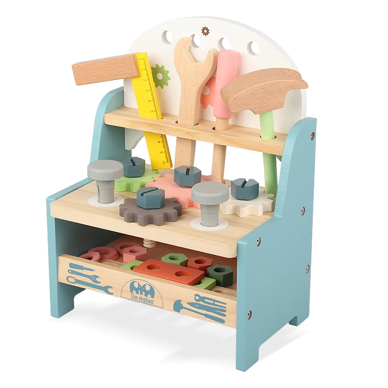 2022 tool bench for kids workbench wooden work bench wooden pretend play toys