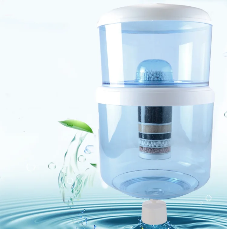 High quality 7 stages gravity water filter alkaline mineral water pots for water dispenser remove chlorine bacteria chemicals