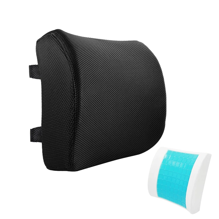 Hot Sale Multiple Packaging Methods Free Adjustable Strap Length Buckle Mesh Car Seat Lumbar Back Support Cushion