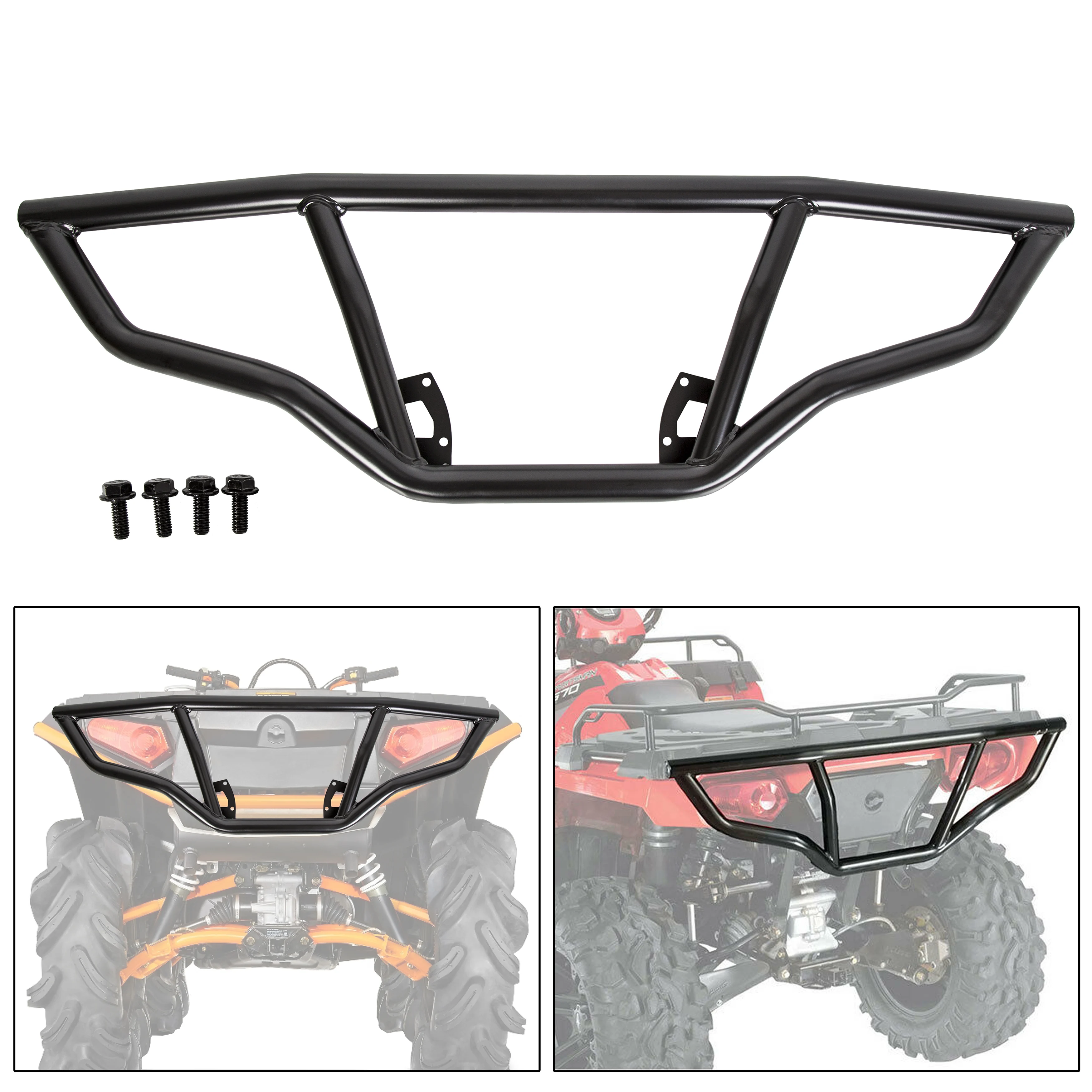Front & Rear Brush Guard Bumper Set fit 2014-2020 Polaris Sportsman 450 570 &ETX