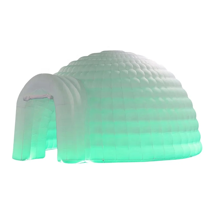 4m Customized Colors Inflatable Dome Tent With Led Light Party Advertising Inflatable Igloo Inflatable Dome Tent For Events