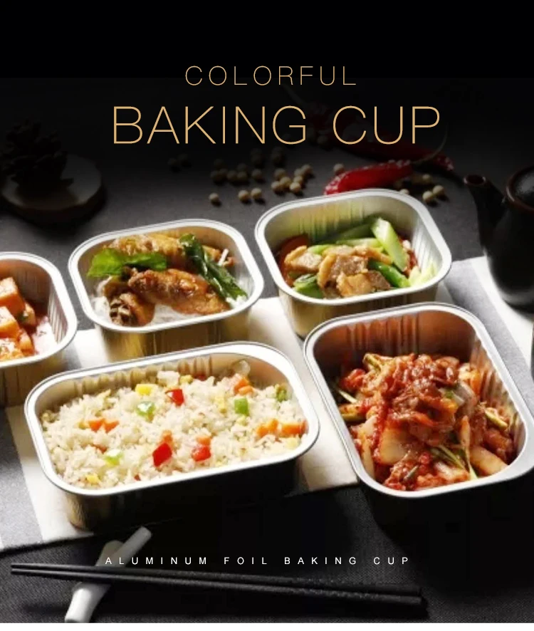 Готовые к употреблению упаковочные коробки для еды могут быть запечатаны одноразовые контейнеры из алюминиевой фольги, ведущий производитель в Китае