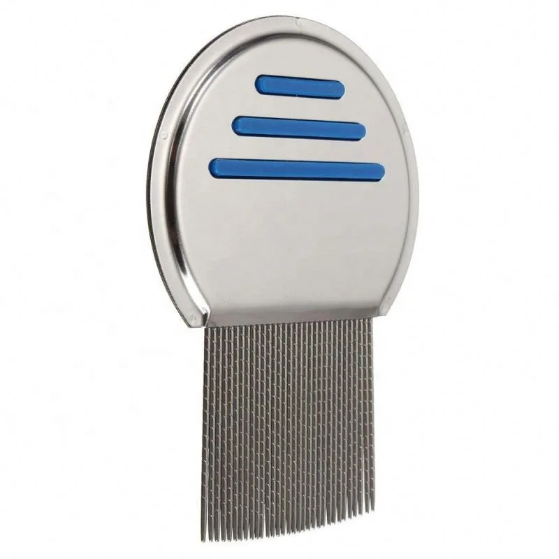 Specializing removal pet hair lice brush stainless steel handle head dog hair lice comb
