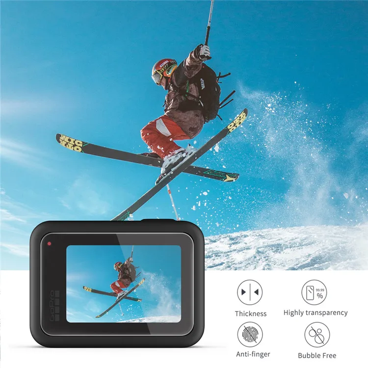Защитная пленка для экрана Gopro Hero 8 3 в 1 ЖК-экрана с защитой от отпечатков пальцев камеры Go pro