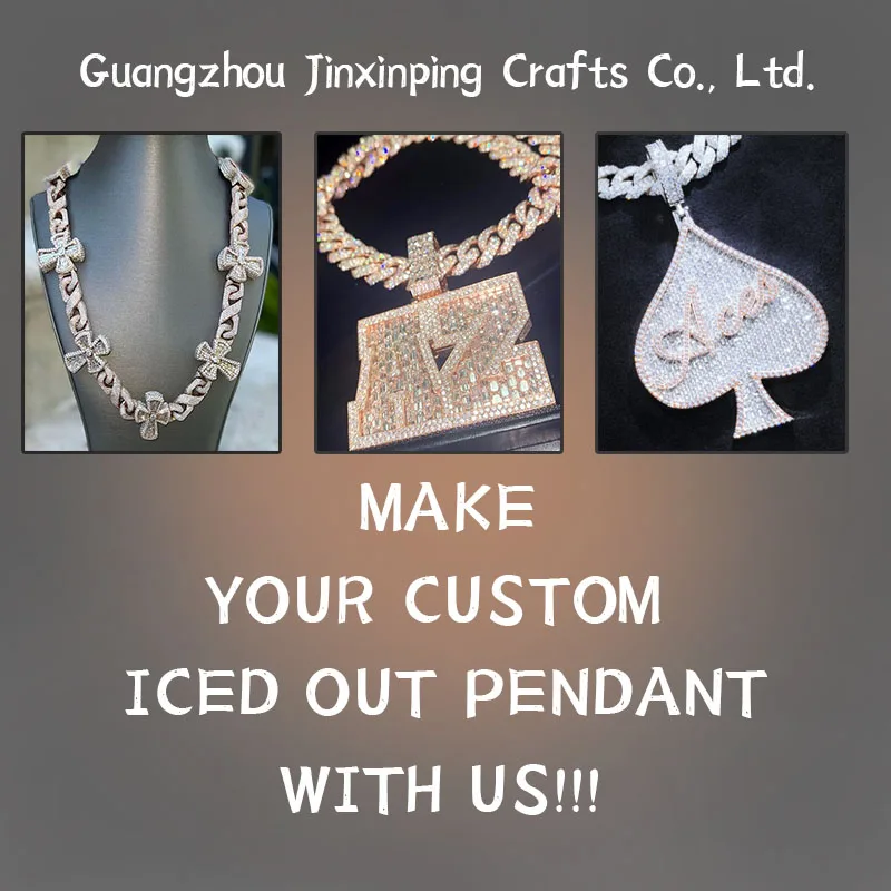 Custom Rose Gold Vvs Baguette Moissanite Pendant 925 Sterling Silver Mens Iced Out Hip Hop Logo Letter Charm Rapper Jewelry