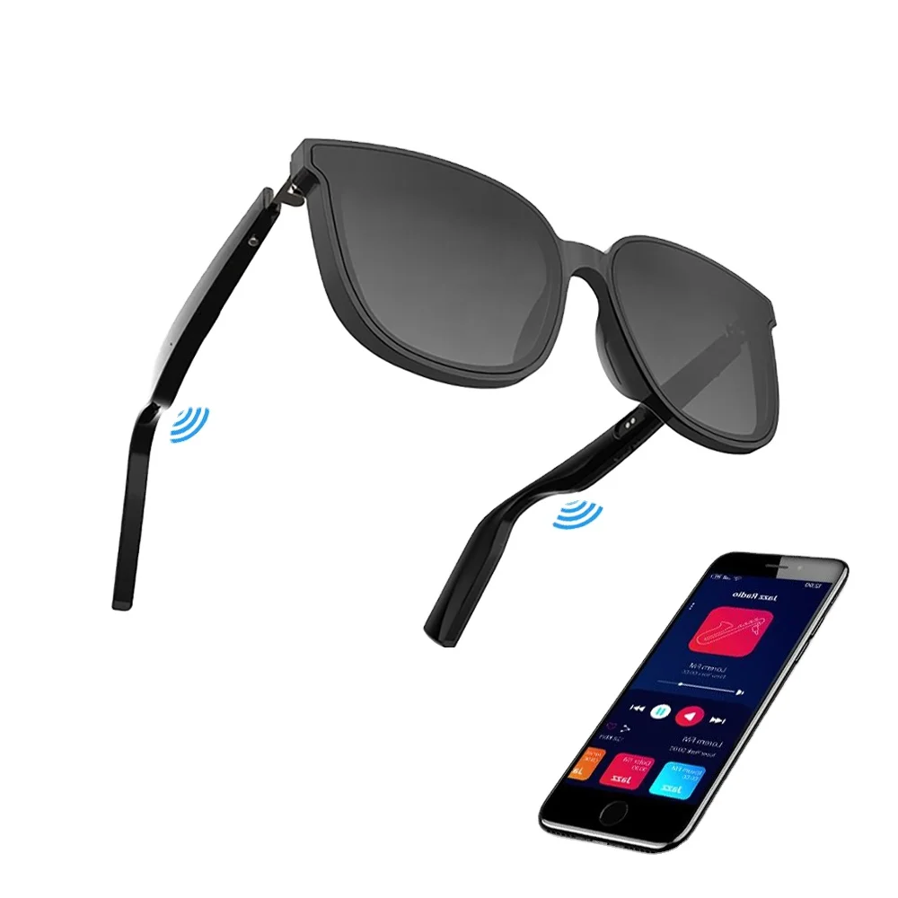Fashion Wireless Smart Glasses For Slag Music Audio Sunglasses Polarized BT Calling Music Waterproof Smart glasses