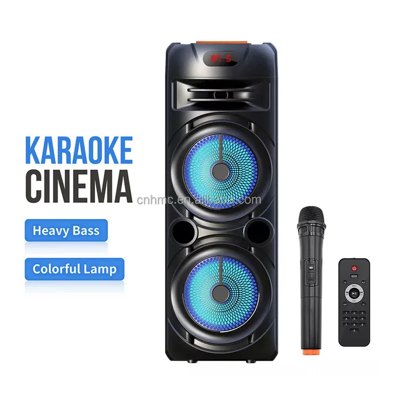 Портативный динамик на колесиках ZQS8220 DJ PA 40 Вт аудиоплеер для караоке Bluetooth