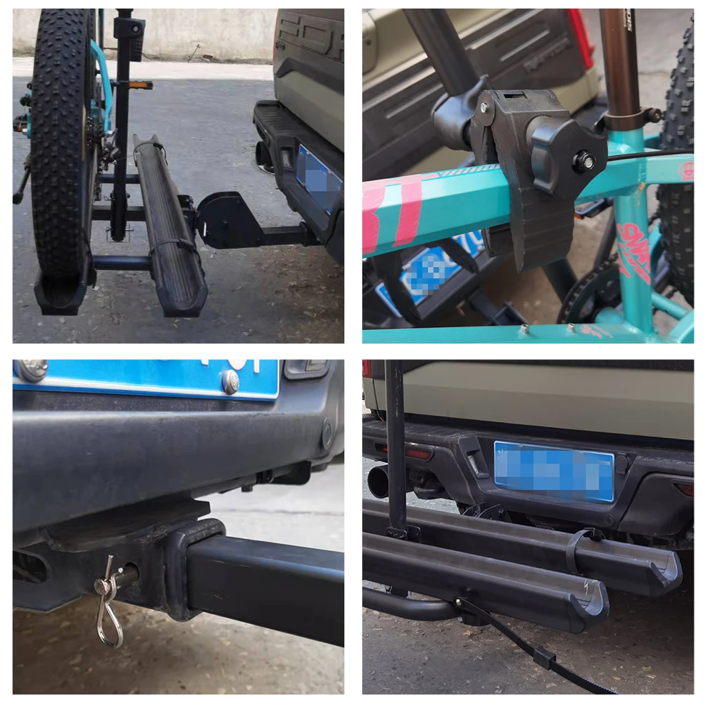 Cost-effective aluminum+iron can be folded cycle carrier bicycle Car bicycle rack