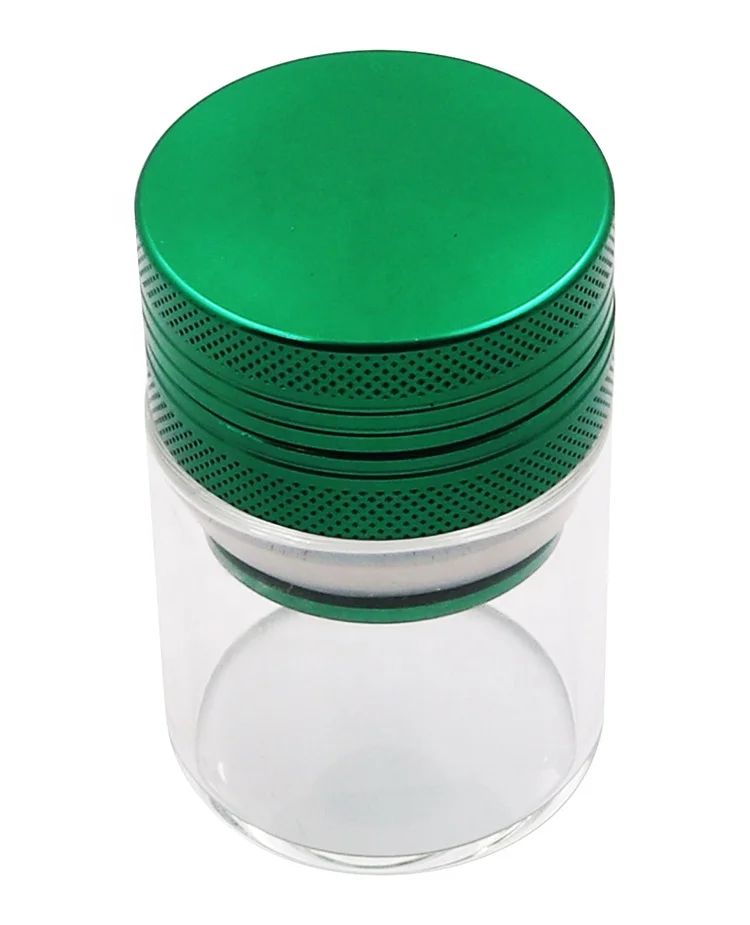 2022 factory wholesale mini herb grinder 40mm 3 layers aluminum dry herb grinder with stash