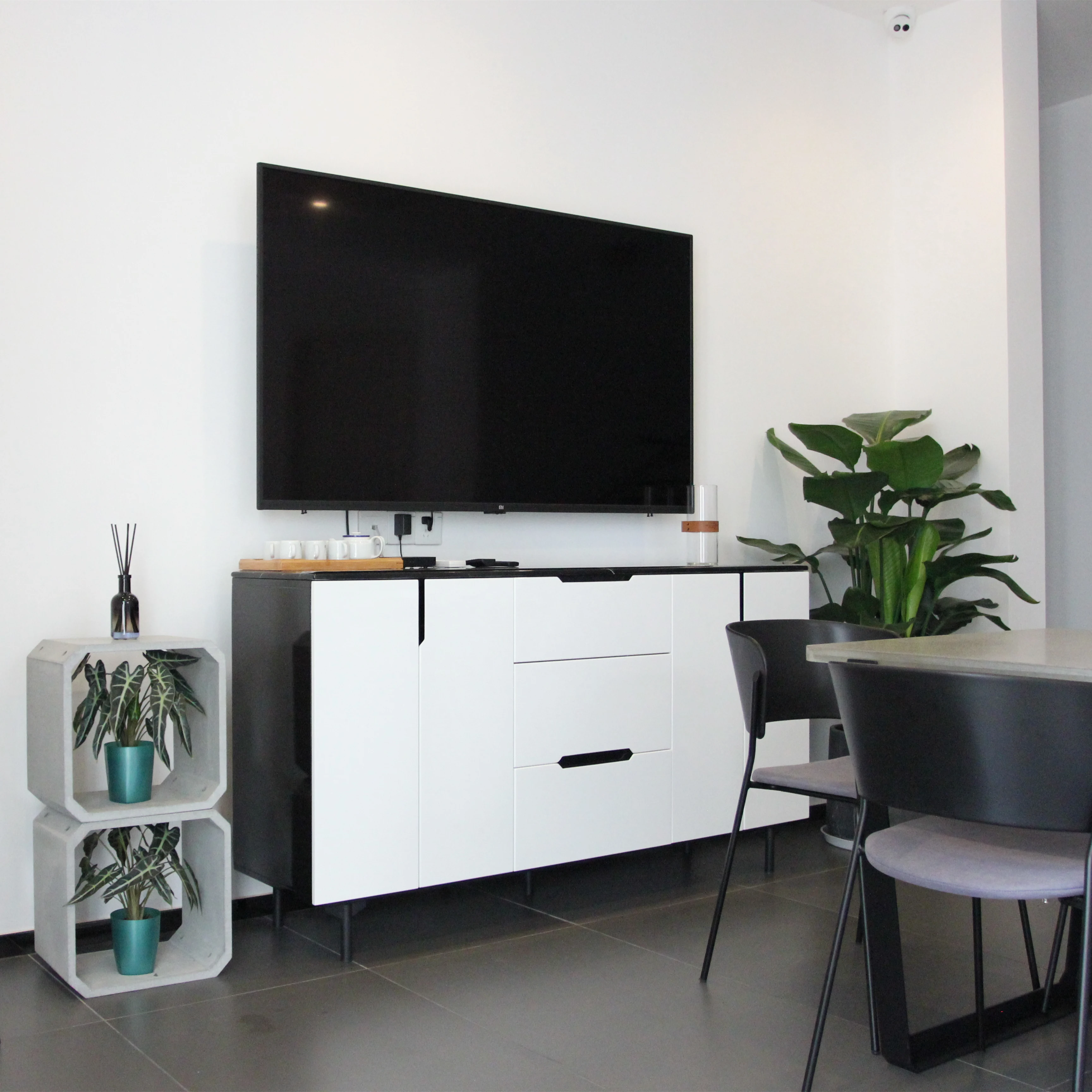 BENTU design KOU stackable modern furniture multi functional concrete cement combine-unit for wall book shelf shelves table