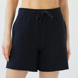 2022 Women Wholesale All Over Print High Waist Draw String Active Athletic Workout Running Custom Boxing Gym Shorts For Ladies