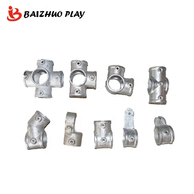 Galvanized Malleable Iron  Pipe Clamp Fittings Galvanized cast Iron Pipe Fittings For Playground