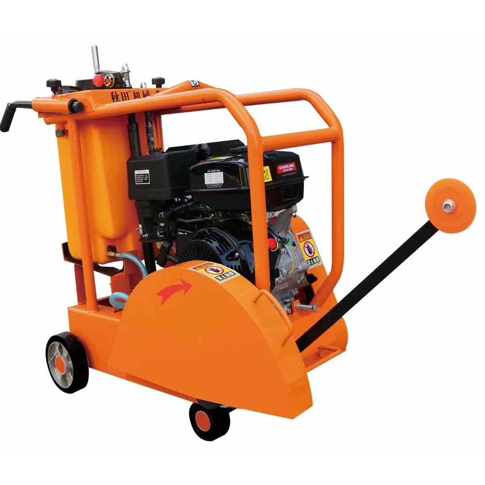 HQS 500 gasoline/diesel engine 13hp 180mm cutting depth road concrete cutter  machine