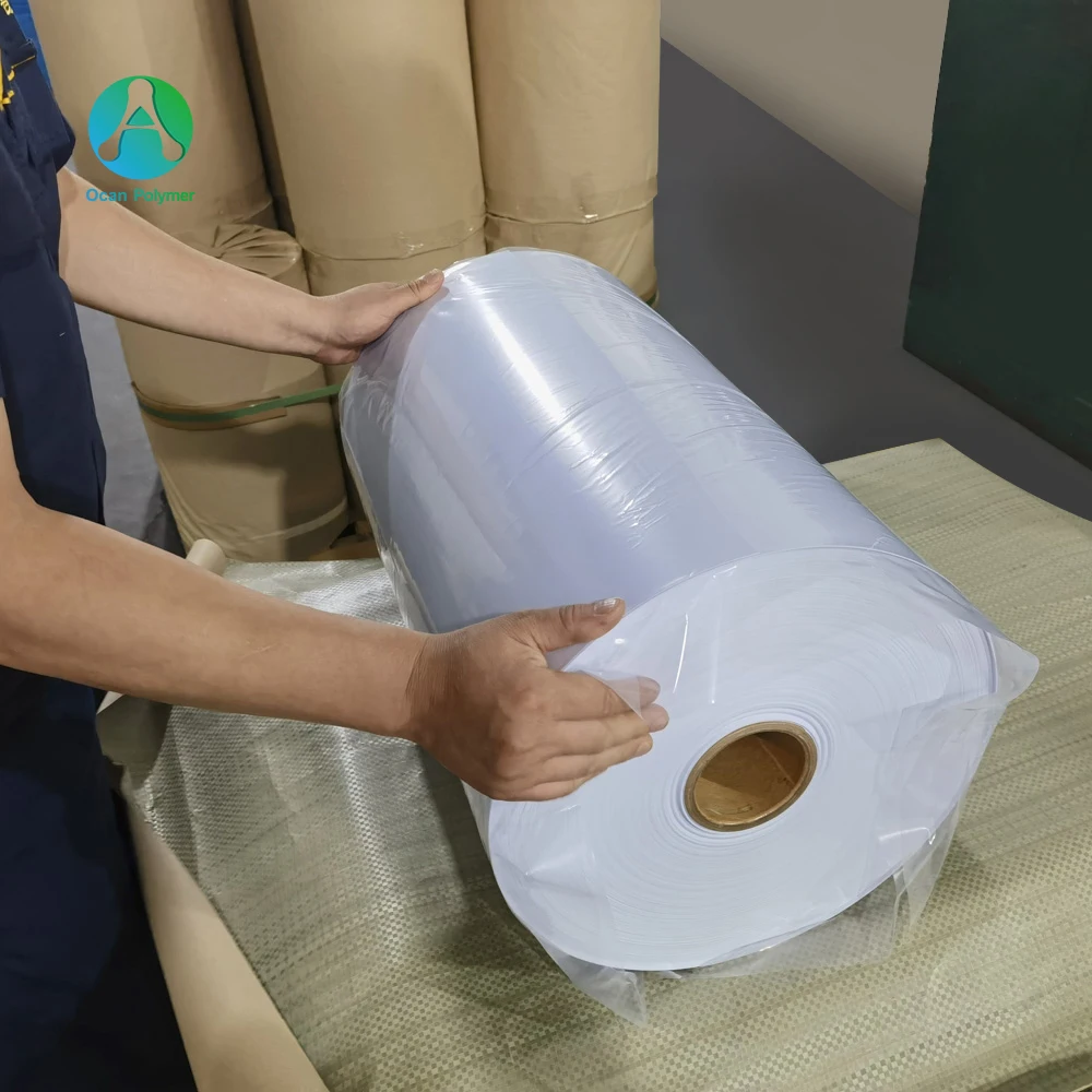 Thin rigid white PVC roll PVC sheet roll for vacuum forming