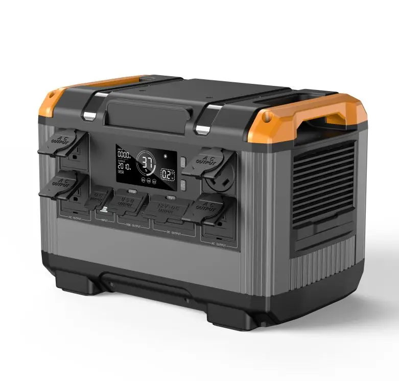 2400W2016Wh портативная электростанция, солнечный генератор для дома и на открытом воздухе, поддержка подзарядки солнечной панели, выход переменного 230 В/110 В