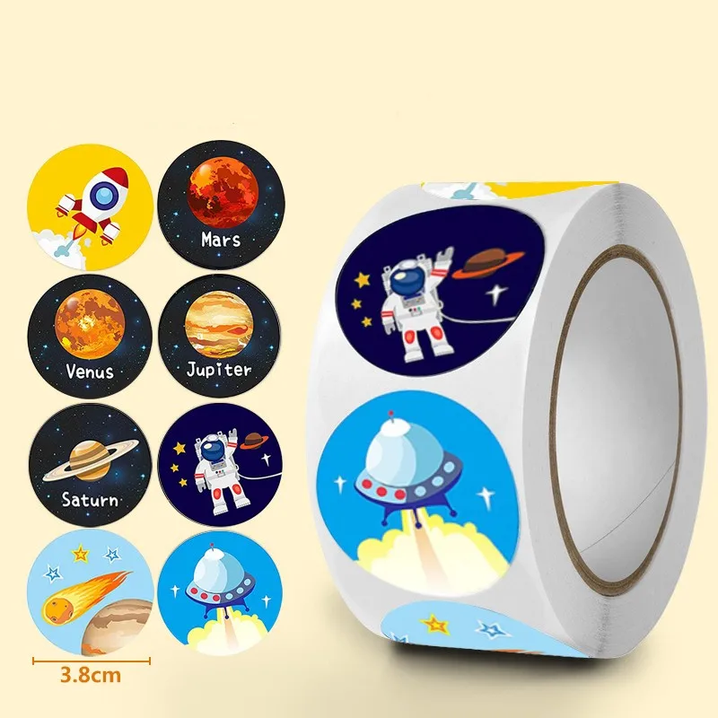 Hot Sale Custom Logo Printed Roll Blue Adhesive Paper Label Stickers for Packaging