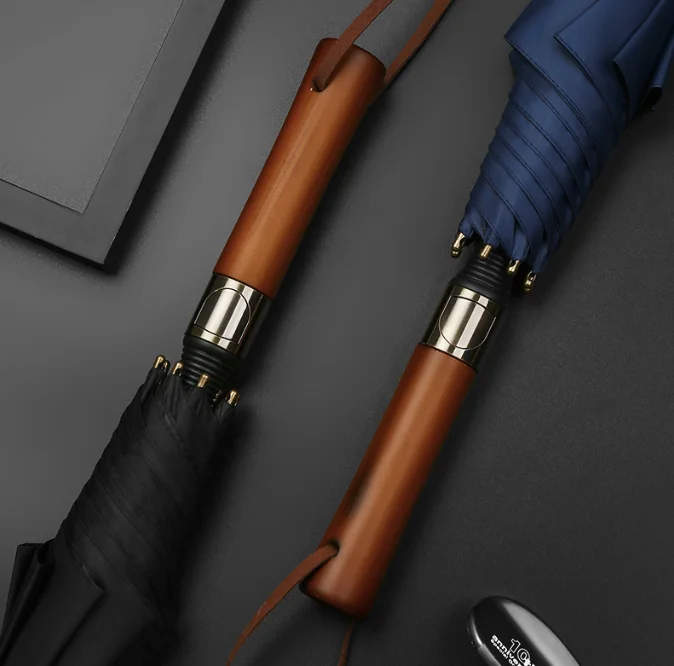 Double Layer Extra Large Oversized Golf Umbrella Heavy Duty Big Long Auto Open Windproof Waterproof Stick Rain Umbrellas