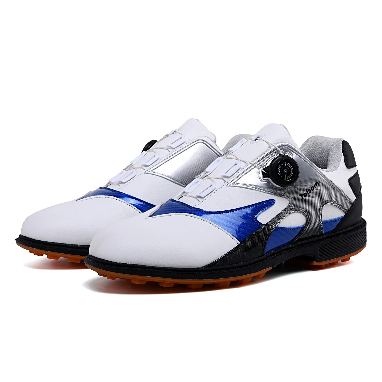 
Factory Wholesale Japan Outdoor Anti-slip Comfortable Auto Shoelaces Golfing Shoe Mens Hiking Spikes Golf Shoes for Men 