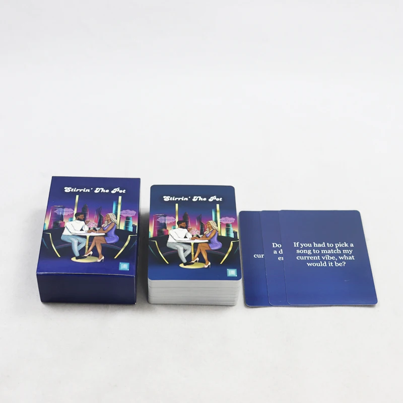 Couple Dating Game Cards Manufacturer Printing Party Drinking Table Adult Card Games Factory Custom card stock paper for games