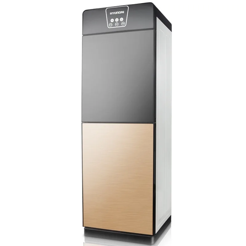 Home Water Dispenser Office Dormitory Vertical Tea bar Machine Ice Warm Heat Double Door Tempered Glass Under the Boiler