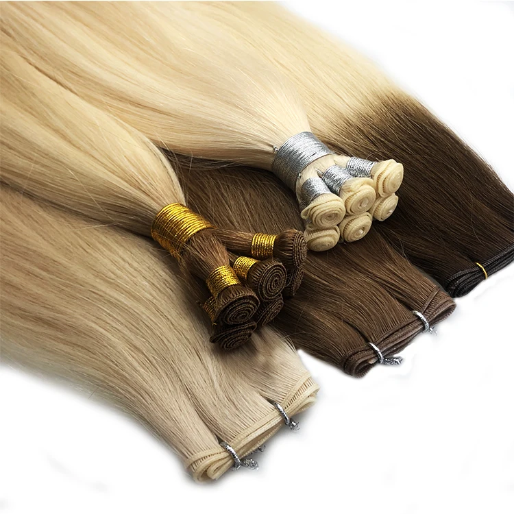 2024 Top Quality Remy Human European Genius Weft Hair Extensions Double Drawn Russian Hair