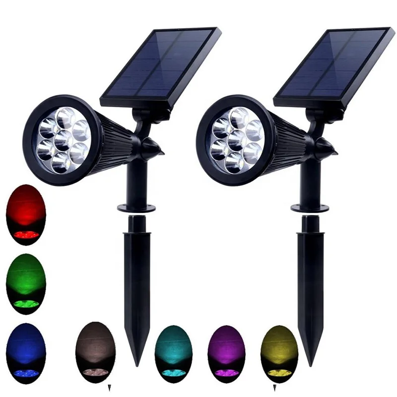 waterproof luminaria solar ip65 led solares street pathway garden light PIR motion sensor multi mode external wall lights