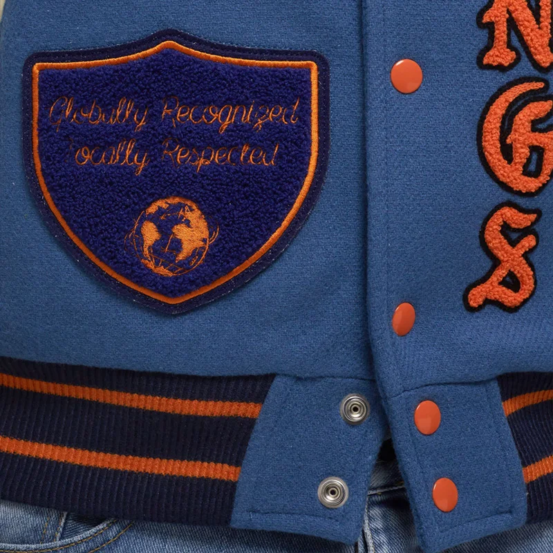 YUJIA LOW MOQ Custom Cotton Button Up Mens Sherpa Jackets For Winter Mens Plus Size Custom Baseball Varsity Jackets Men