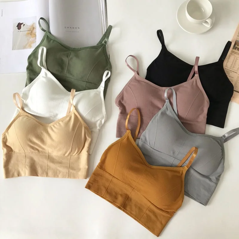 Seamless Suspender Beautiful Back Bra Wrapping Wireless Bra Sports Bras