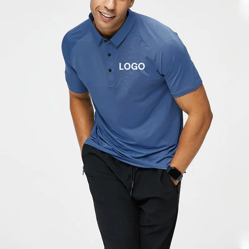 Customized Top Quality Men Gym Wear T Shirt Men Sportswear Performance Sports Golf Shirts Man Polo T Shirt