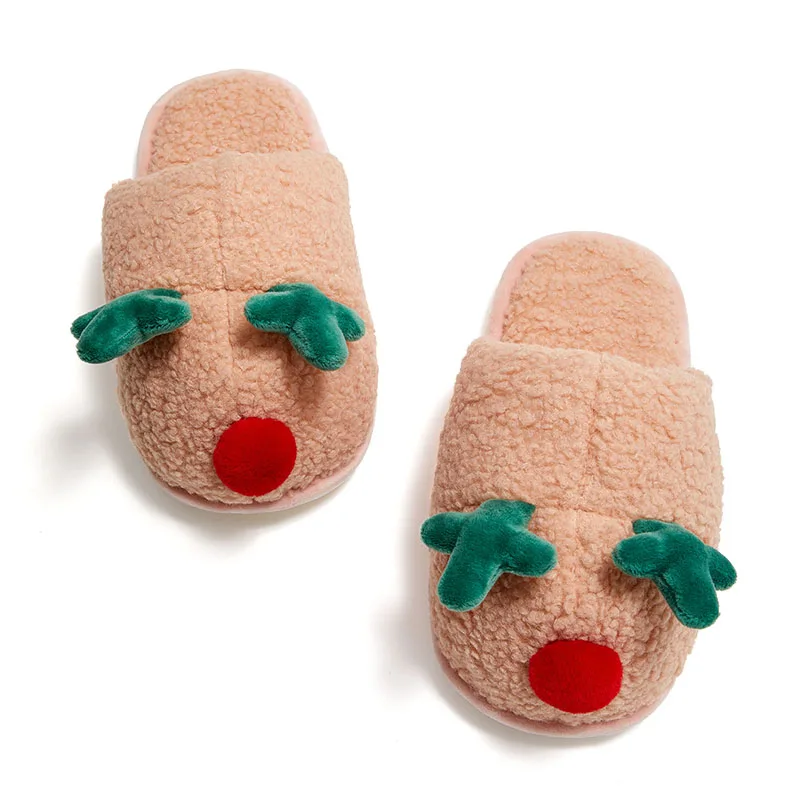 Factory Supply Attractive Price Women Home Outdoor Plush Slippers Fur Fluffy Slides