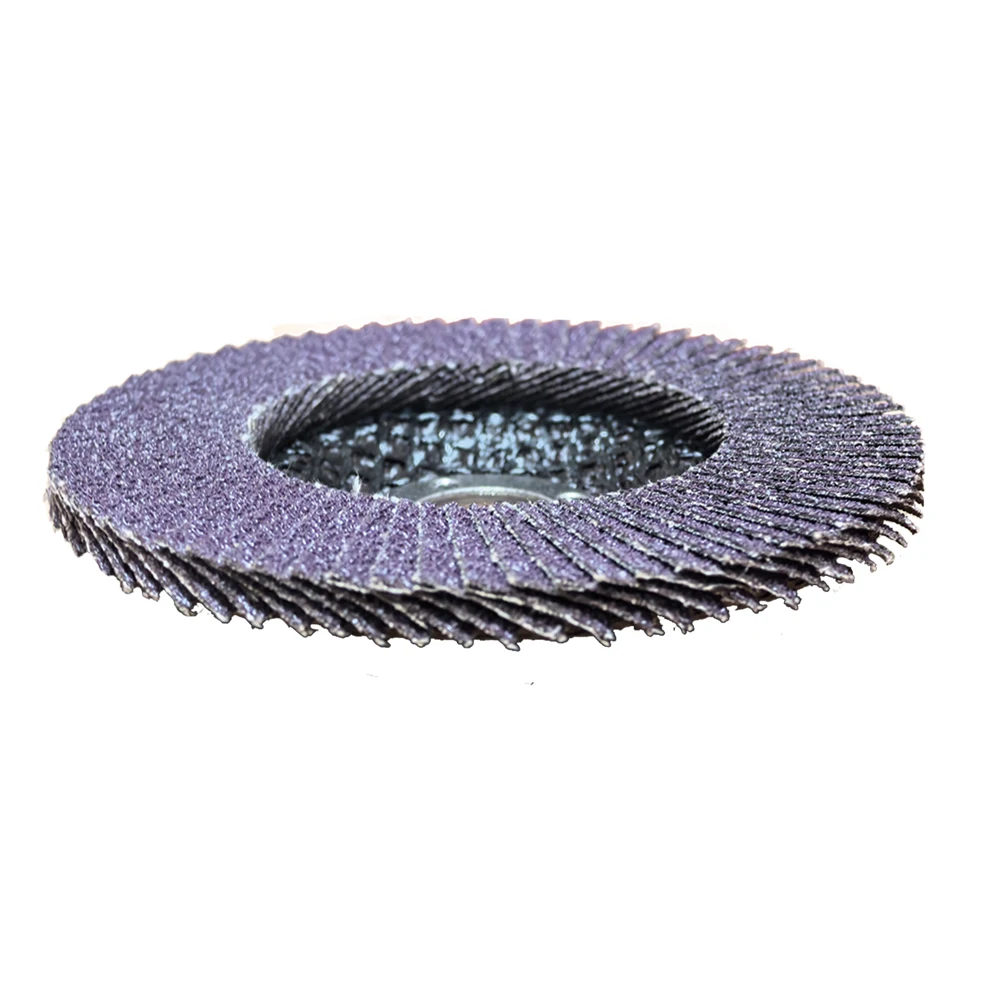 largger backing plate size 100*16  grit 60 Calcined Alumina abrasive flap disc  for stainless steel