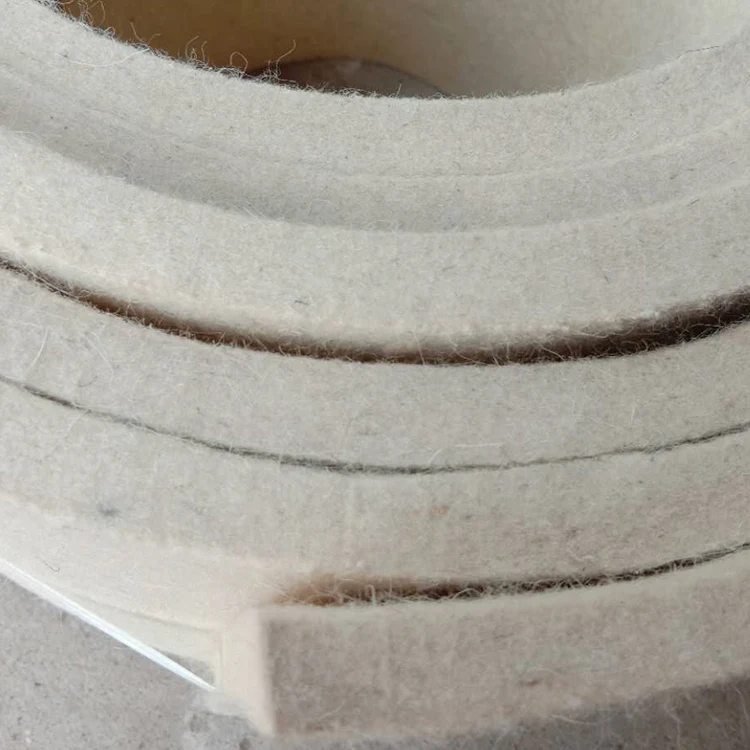 industrial polyester felt fabric roll manufacture Industrial wool felt made of soft white wool pressed 12345 mm thick