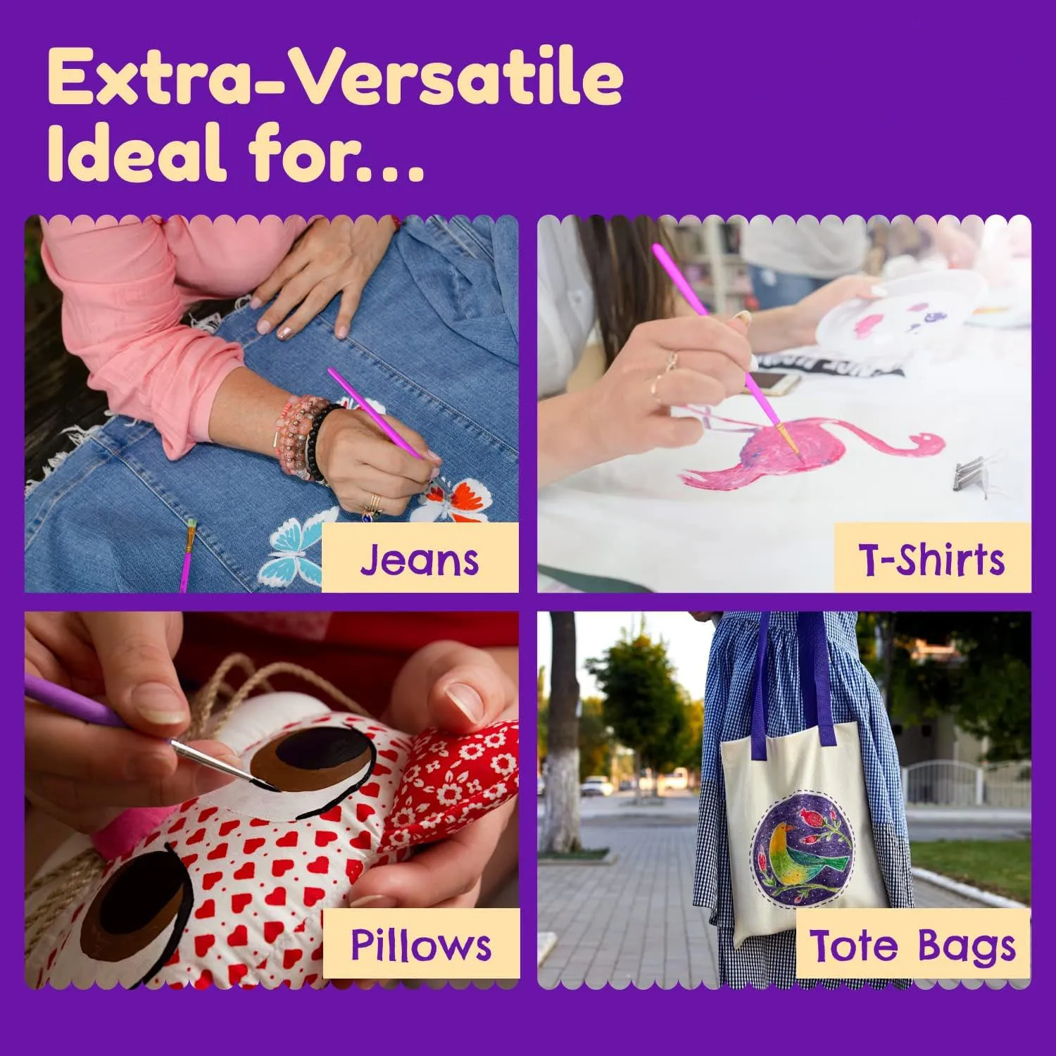 Bestseller fabric painting colours fabric paint for clothes fabric textile paint set with brushes