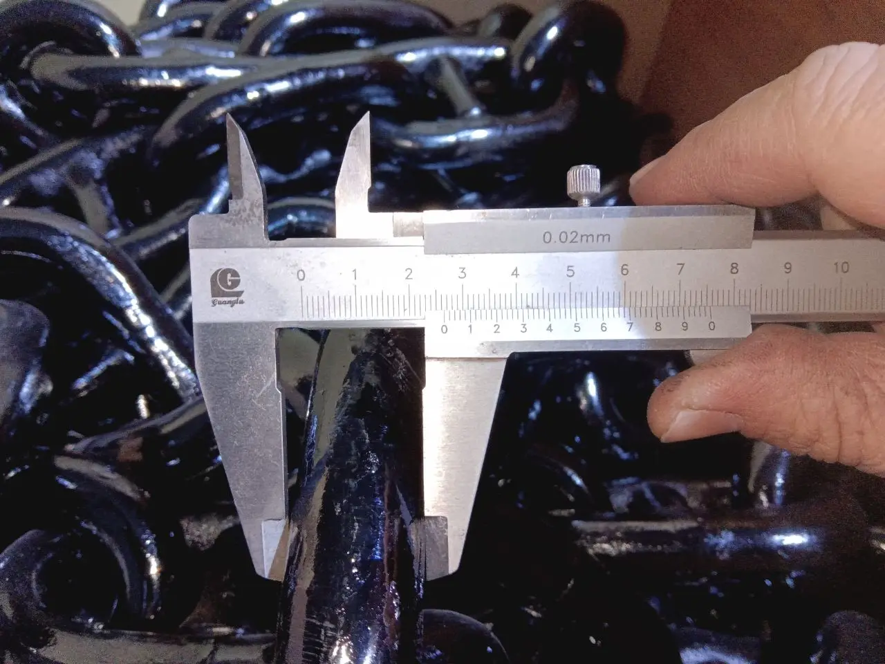 Black Painted Stud Link Anchor Chain for Anchor Studless Anchor Chain Boat Accessories