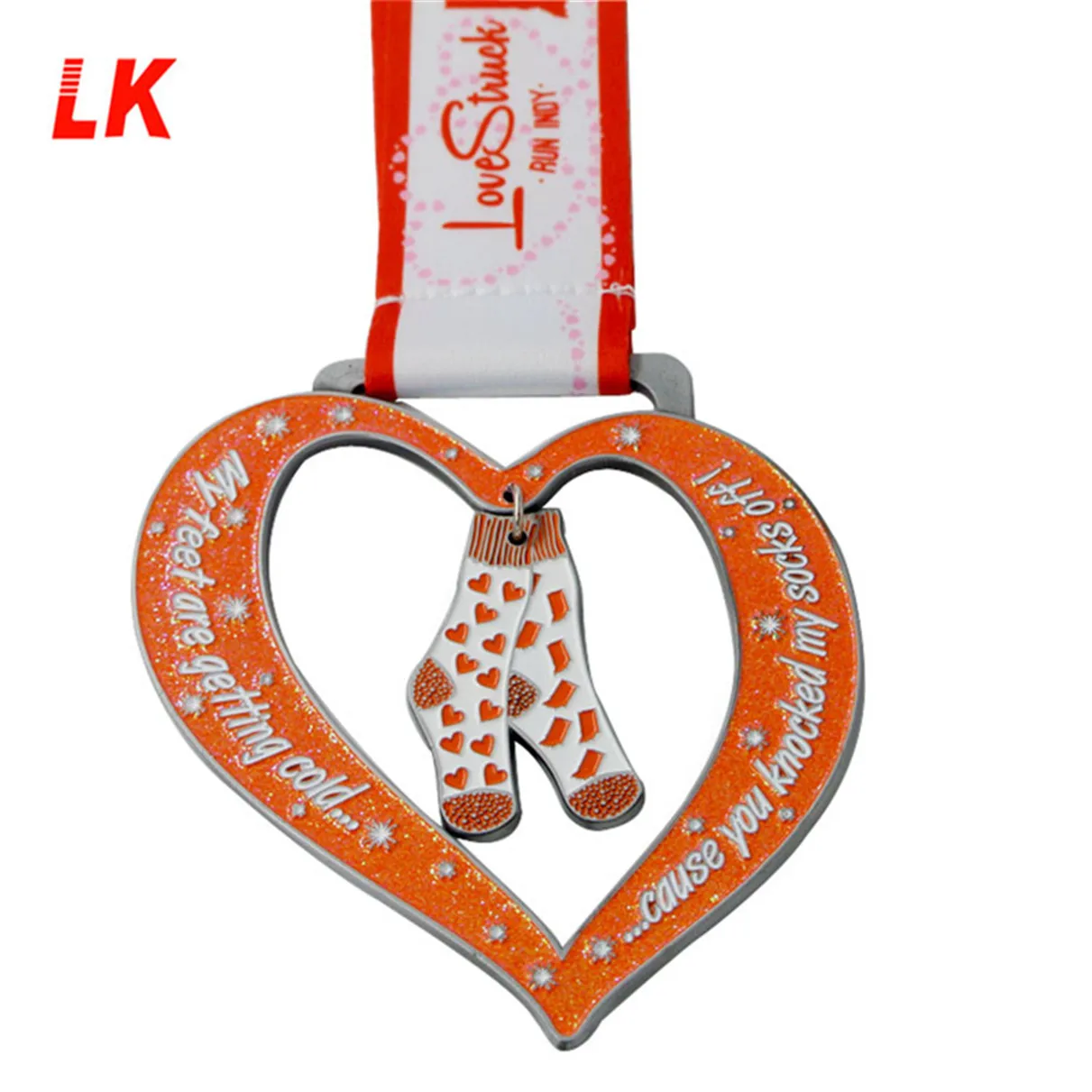 Factory direct custom zinc alloy design maker design your own halloween christmas sock tree santa festival medal