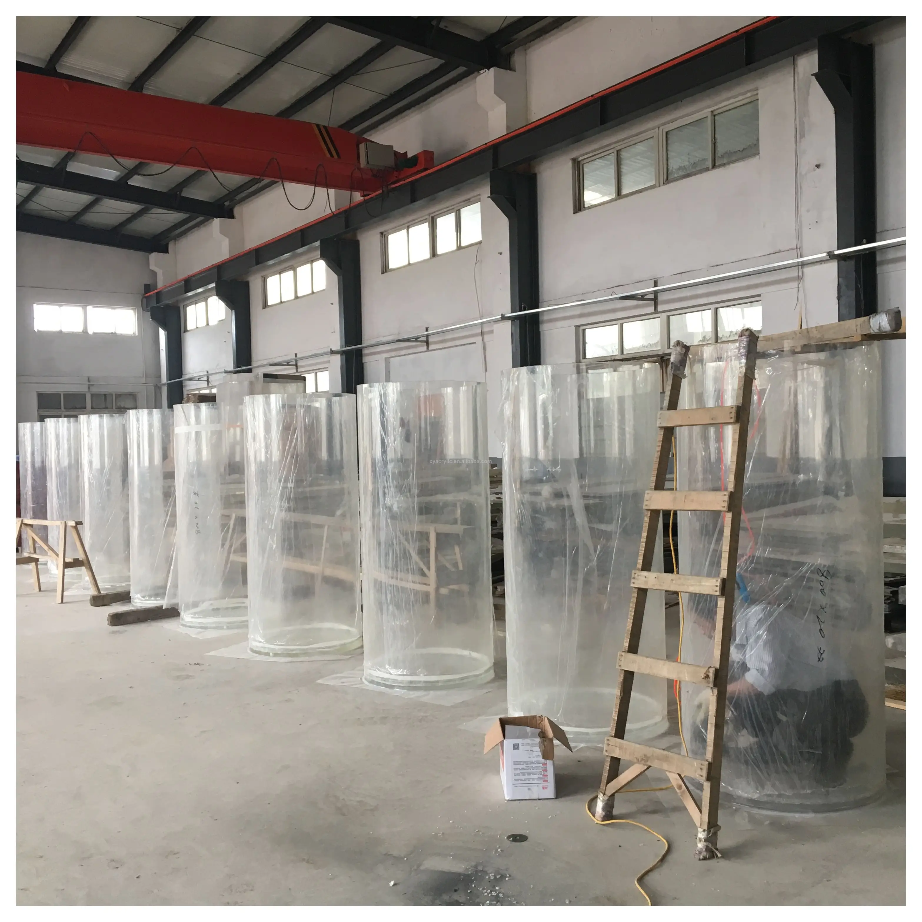 
Customized Thickness Modern Design Acrylic Clear Eco Friendly Aquarium 