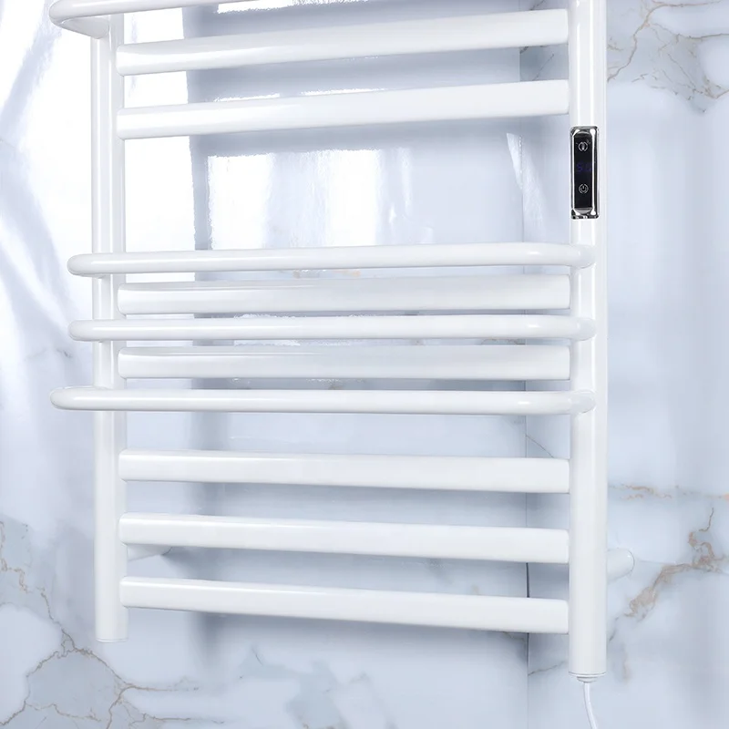 Hot Sale White Electric Towel Dryer Heated Towel Rack Towel Warmer For Bathroom