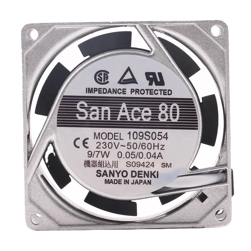 Новый оригинальный японский SANYO AC230V 9/7W DC EC 80*80*25 мм 8025 8 см инвертор объемного воздуха с двойным шарикоподшипником 109S054 охлаждающий вентилятор