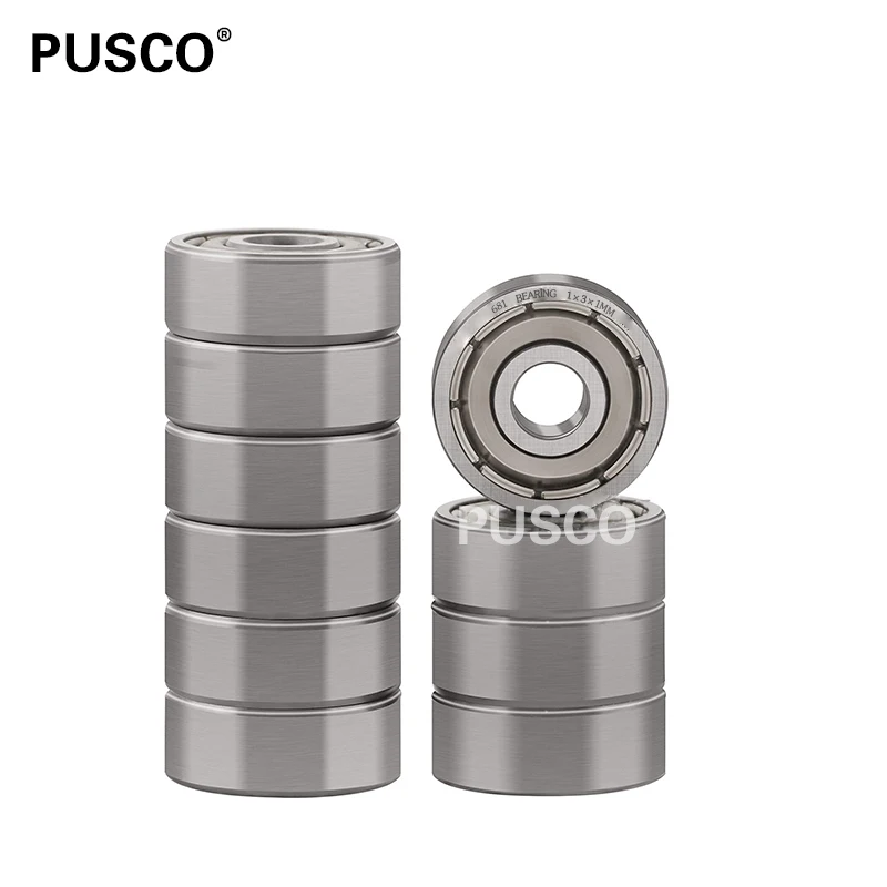 PUSCO Miniature Ball Bearings 681 Low Noise Mini  Deep Groove Ball Bearing 687